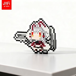 明日方舟维什戴尔 维神 像素积木手办冰箱贴材料包 可爱有图纸