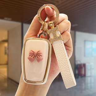 适用于丰田凯美瑞钥匙套卡罗拉雷凌荣放女新亚洲龙chr奕泽车扣壳