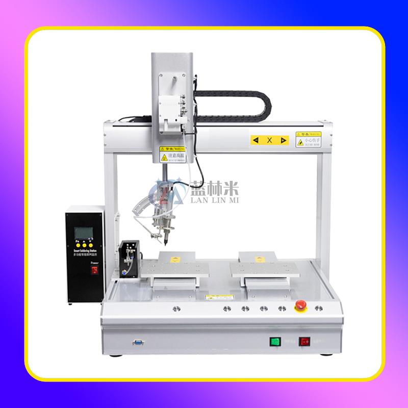 全自动焊锡机PCB板LED插件点焊机USB送锡机焊线机半自焊锡机PCB
