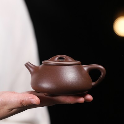 宜兴半手工紫砂壶原矿景舟石瓢壶