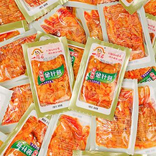 一碟香金针菇小包装香辣红油开 袋即食下饭菜麻辣素食休闲 零食小