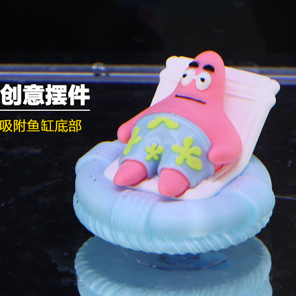 鱼缸造景海绵宝宝派大星卡通摆件菠萝房鱼虾躲避屋珊瑚景海底世界