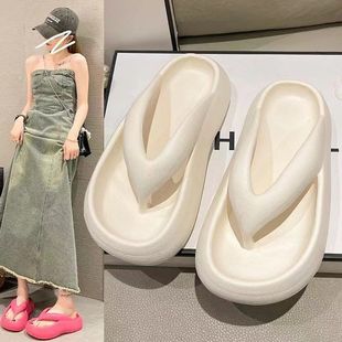 人字拖鞋 凉拖鞋 时尚 女外穿2025夏季 韩版 学生简约防滑夹脚沙滩拖鞋