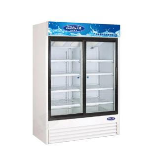 冷藏柜饮料柜 双门立式 SG1.28FYL2风冷商用玻璃门展示家冰箱 星星