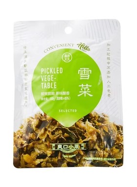 盒马鲜生代购雪菜笋丝50g双倍爽脆鲜嫩爽口下饭拌面拌饭酱雪菜