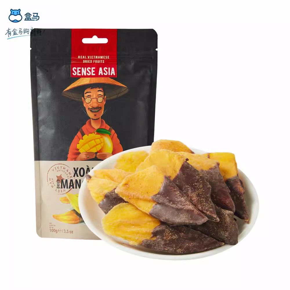 黑巧克力涂层芒果干越南进口