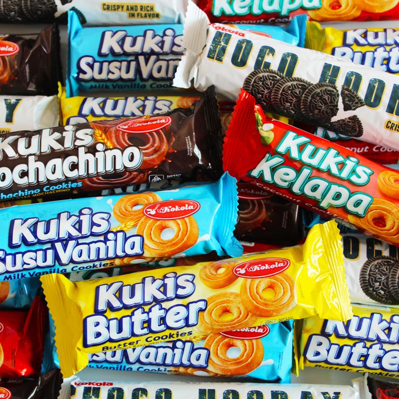 罗达印度尼西亚进口巧克力味酥脆饼干60g/袋早餐办公休闲解馋零食