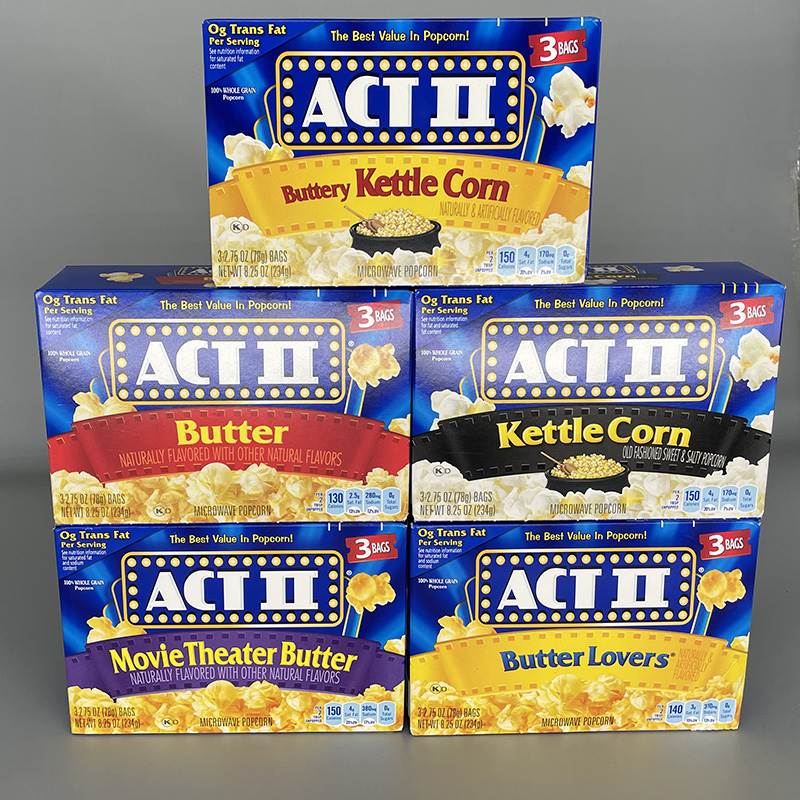 美国进口Act II Butter POPCORN艾可提黄油爆米花 微波炉 玉米粒