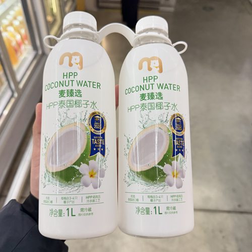 麦臻选冷藏HPP泰国椰子水1L