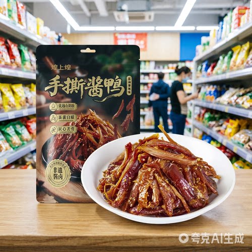 煌上煌手撕酱鸭茶油酱辣味80g