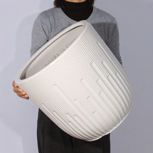 陶瓷大花盆落地兰花天堂鸟绿植种树盆大口径绿植盆花卉简约创意