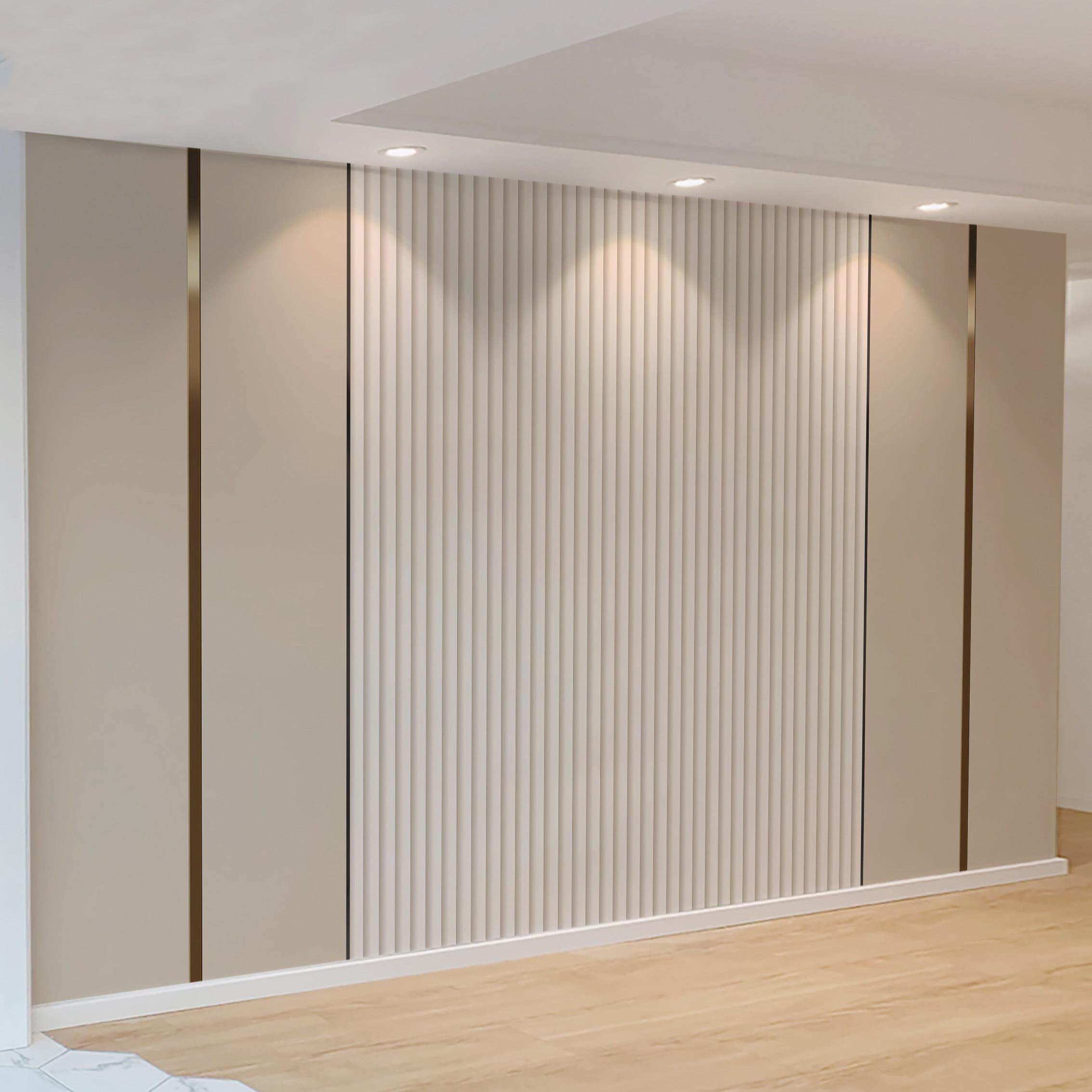 2024电视背景墙壁纸轻奢壁画简约墙纸格栅壁布高级感影视墙布定制