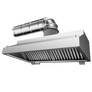 商业加厚不锈钢油烟罩餐厅风扇酒店食堂厨房排气罩大吸油烟机