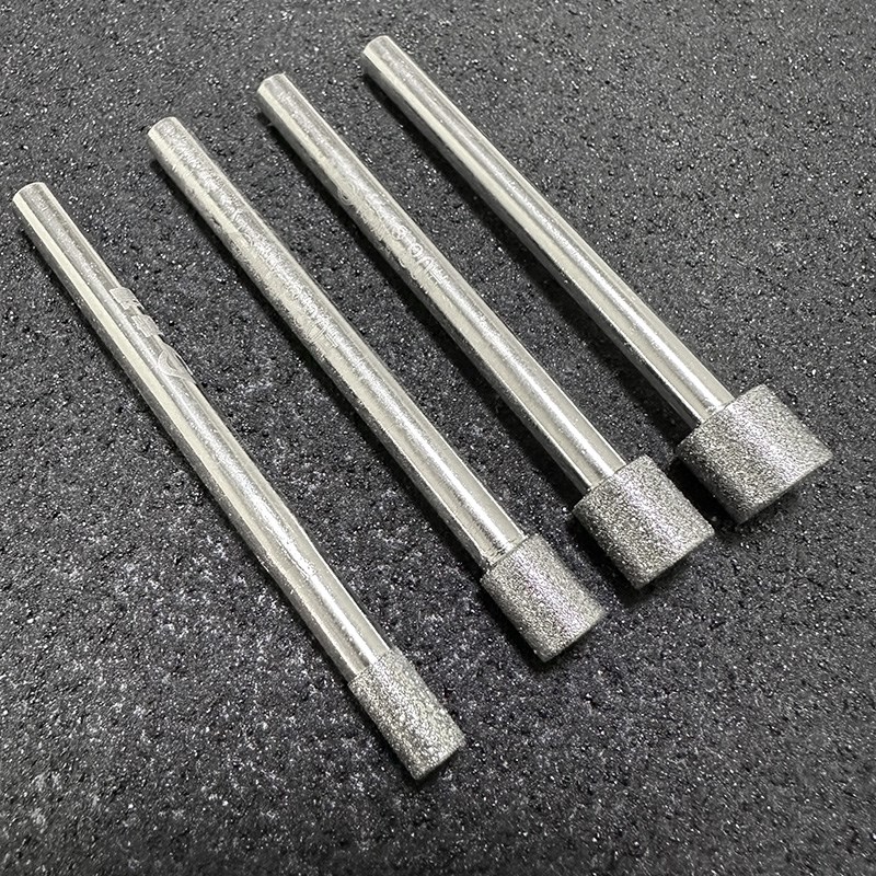 热销合金磨头加长内孔研磨棒6mm电镀金刚石模具钢研磨用内孔研磨