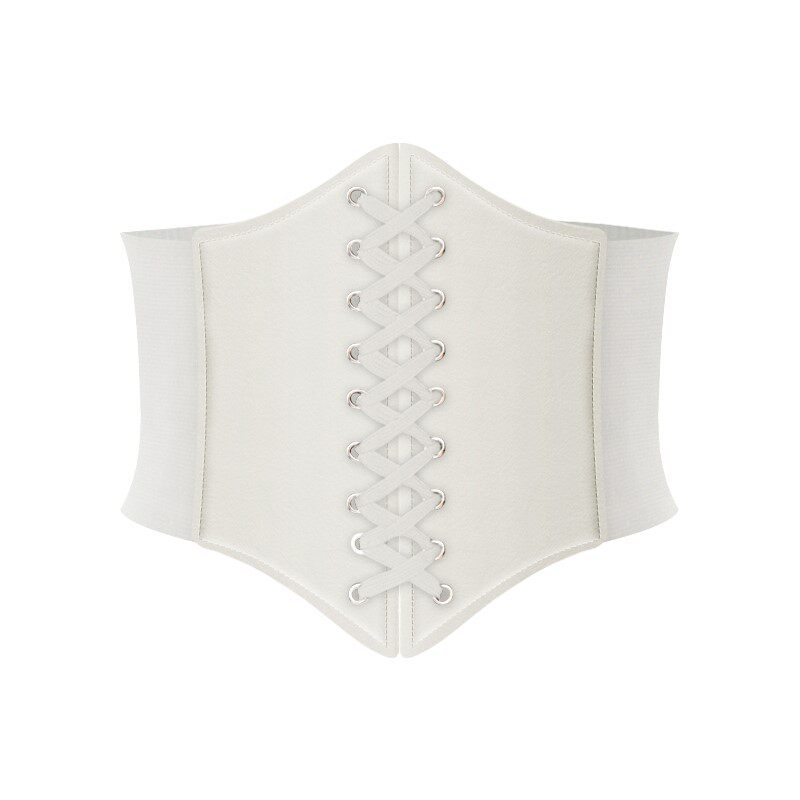 패션 코르셋 와이드 벨트 PU 가죽 슬리밍 바디 허리띠