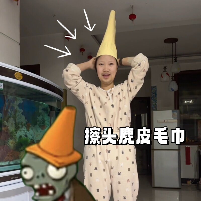 麂皮一片式超强吸水不掉毛干发巾