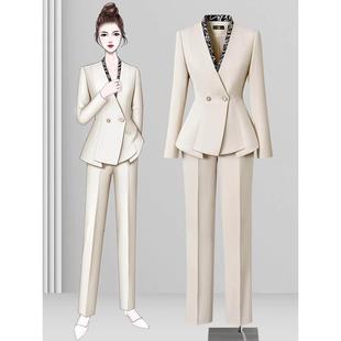 医美咨询师西装套装女高级感时尚气质教师职业装美容院经理工作服