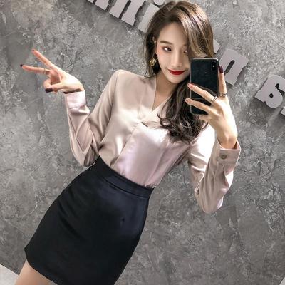 名媛夏季高端衬衫职业套装女正装美容师工作服气质女神范面试套裙
