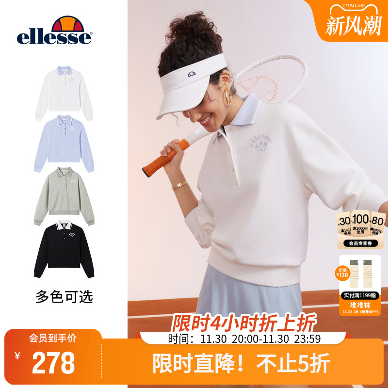 ellessePOLO领刺绣卫衣