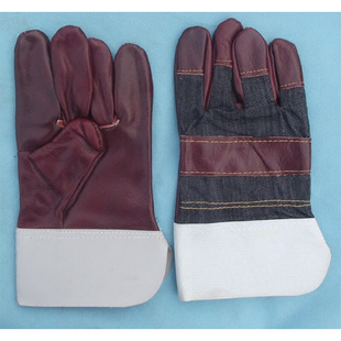 。一层分刀电焊手套 防护劳保手套海员手套 钢铁冶炼焊工 牛皮手