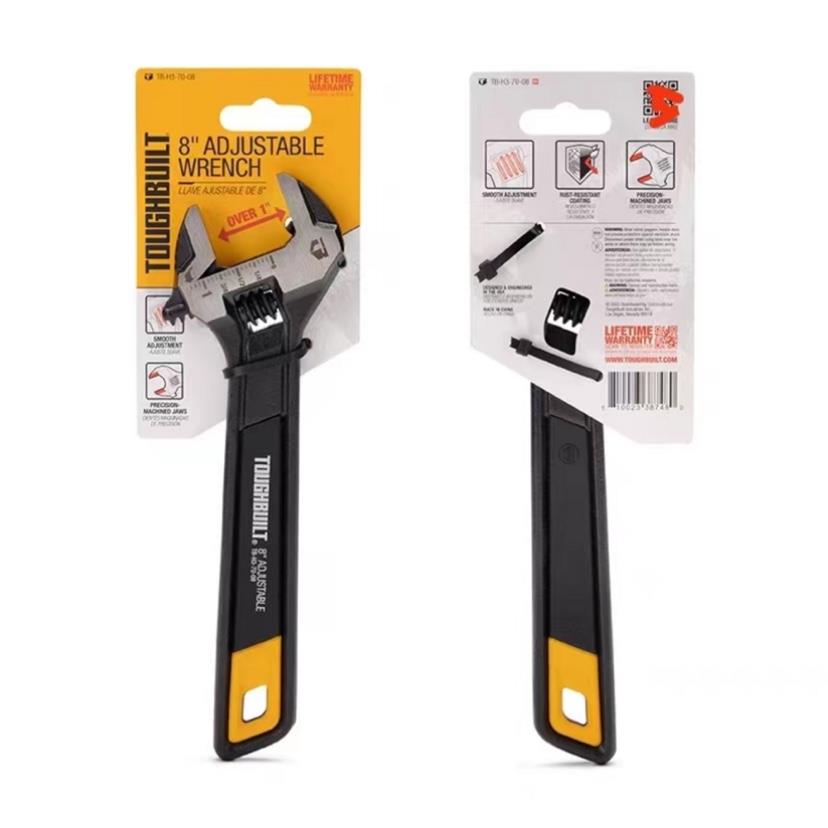 Toughbuilt拓必得工具正品活络扳手重型双刻度活动扳手车载8 10寸