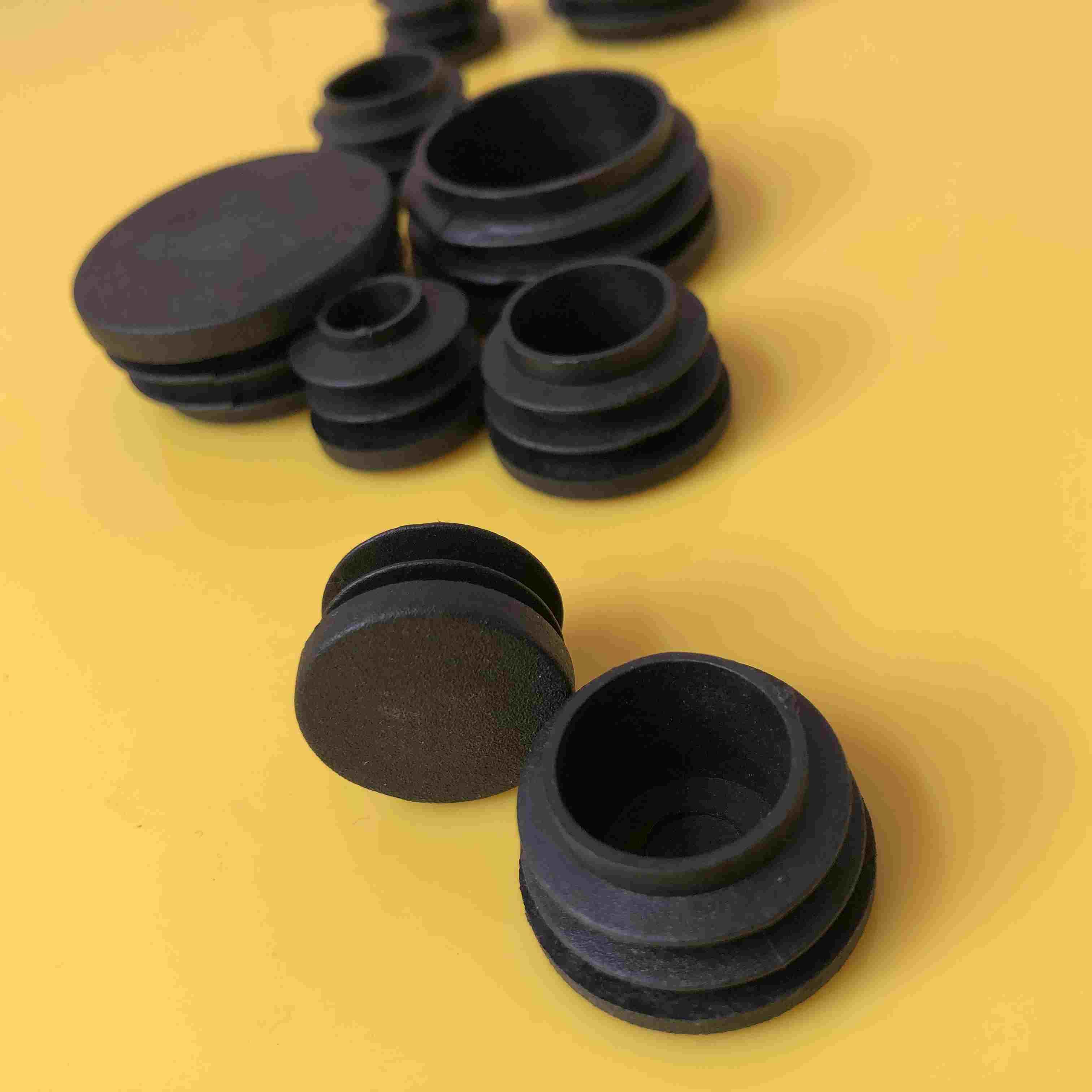 圆内塞塑料堵头内套桌椅脚垫不锈钢管堵头塞圆形管封口盖钢管脚垫