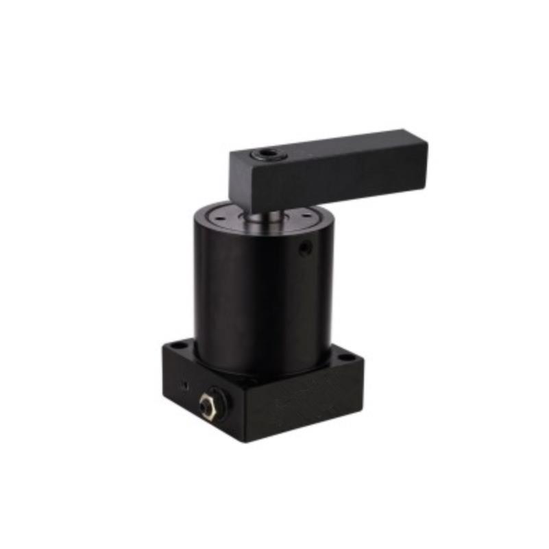 空压转角缸下法兰油路板附调速旋转夹紧器夹具气缸ASC-25/32/40