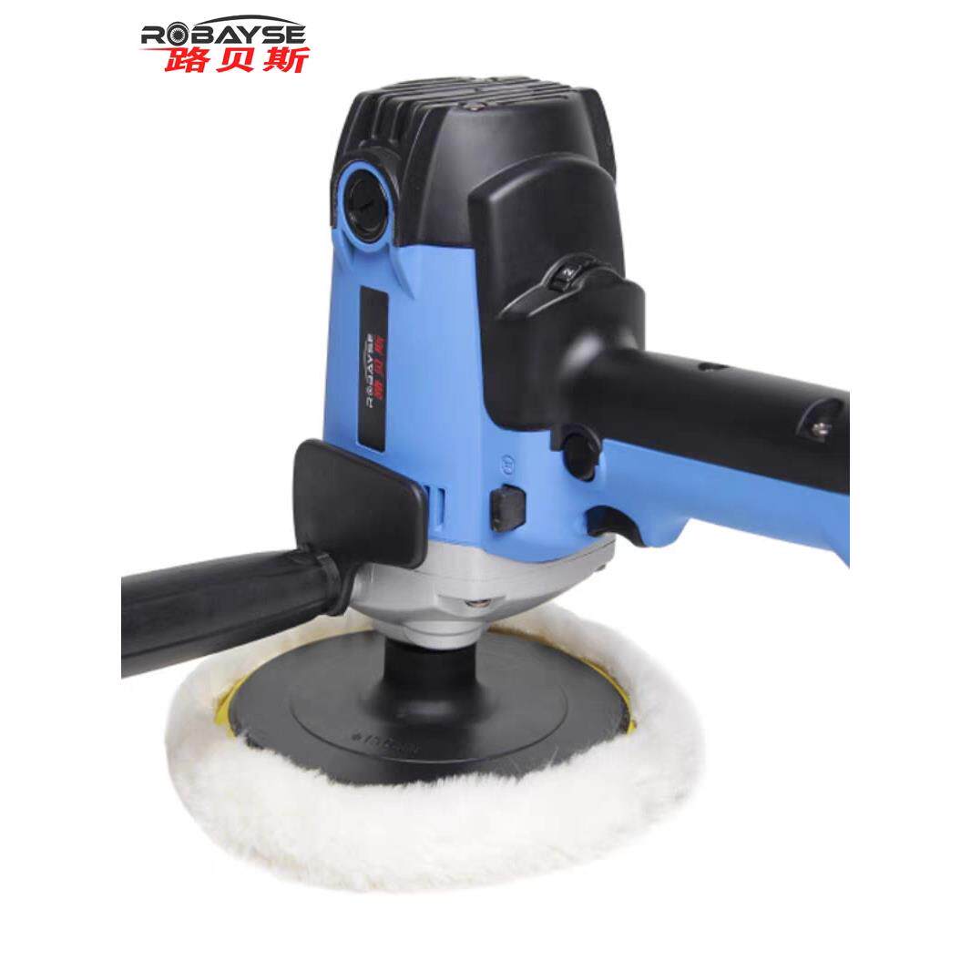 路贝斯立式汽车抛光机220V可调速小型车用美容工具家用地板打蜡机