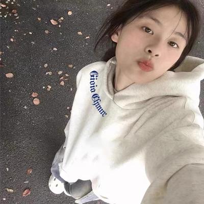 纯棉卫衣女2025新款灰色加绒加厚