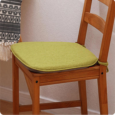 中式麻布绑带坐垫U型马蹄形