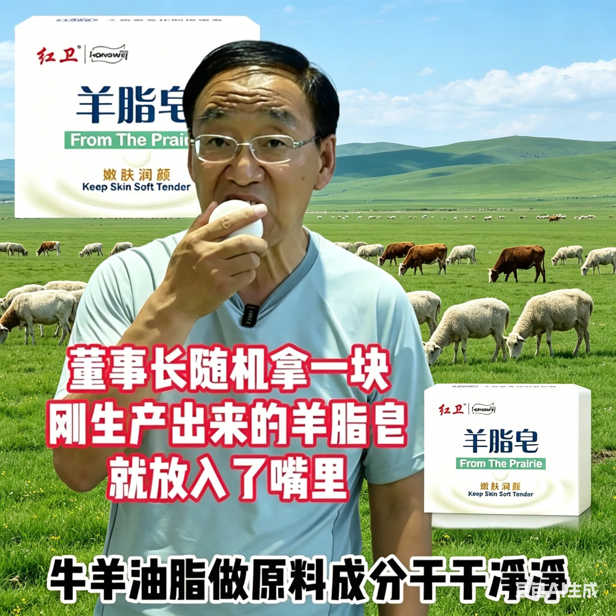 红卫羊脂皂官方旗舰店正品