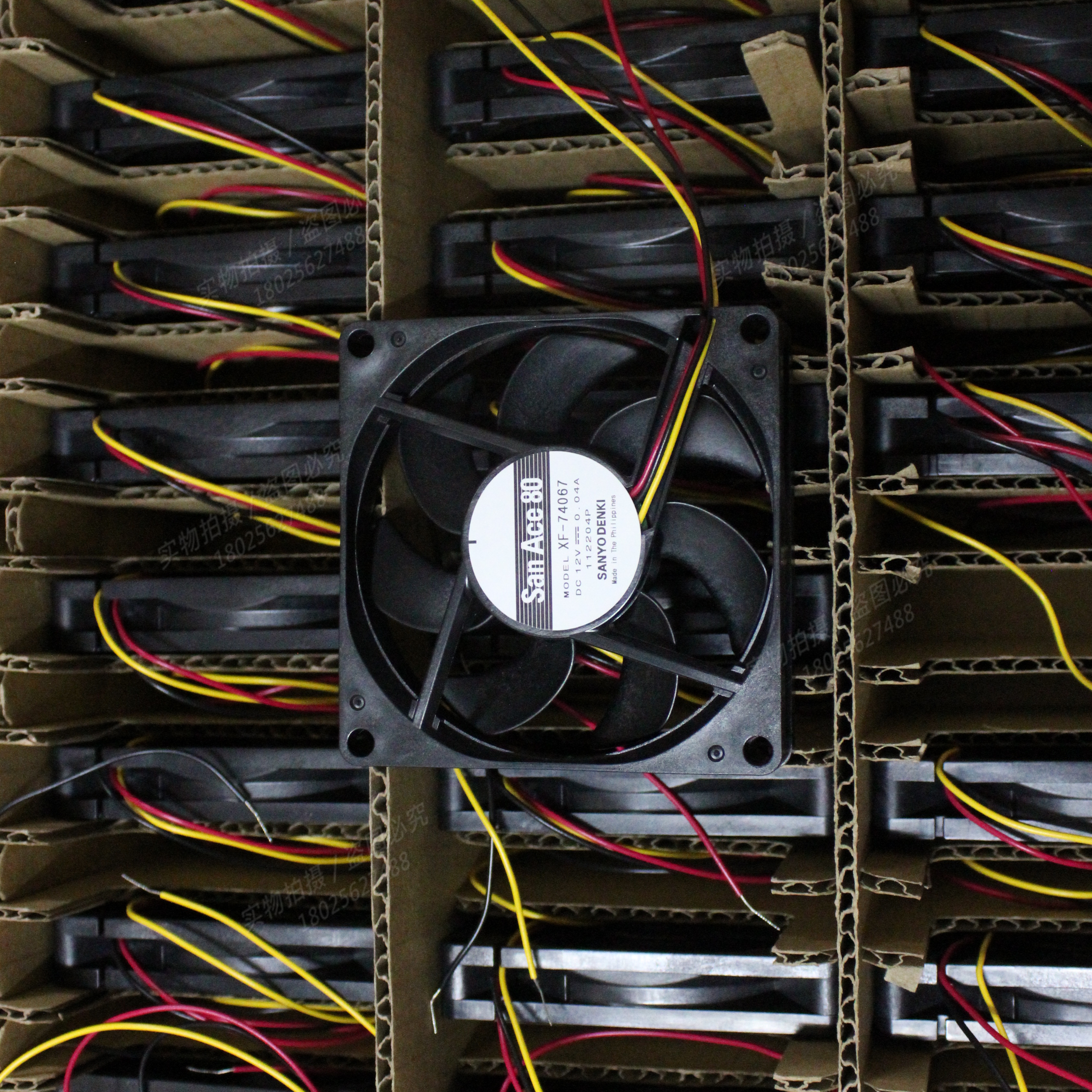 全新原装三洋XF-74067 8015 12V 0.04A 三线超静音大风量散热风扇