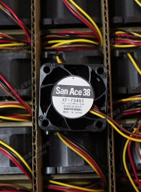 38*38*28MM 全新三洋 XF-73451 3828 12v 0.33A 4线PWM调速风扇