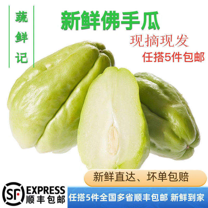 新鲜佛手瓜500克【任搭5份包邮】新鲜蔬菜 合掌 洋瓜 寿瓜 洋丝瓜