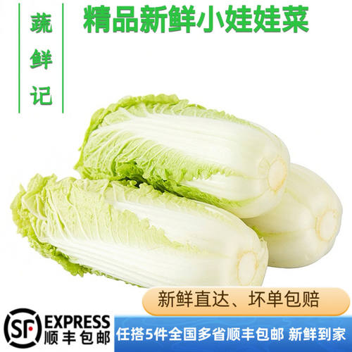 【蔬鲜记】 新鲜蔬菜 娃娃菜 小娃娃菜 一包3个550g