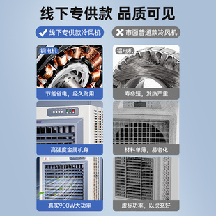 骆驼工业冷风机商用空调扇大型移动水空调水冷加冰晶制冷风扇家