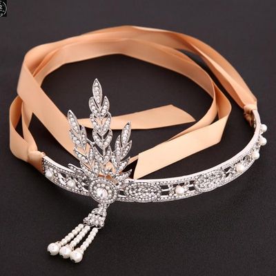 网红The great gatsby hair crown the bride adorn article fema