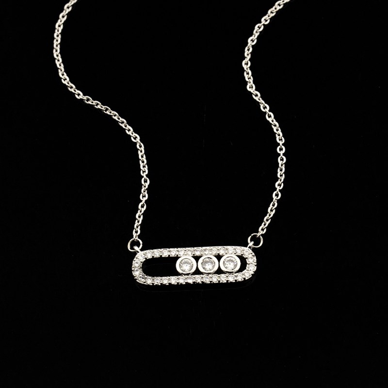 网红Crystal Zircon Arab Style Bead Pendant Necklace For Wome