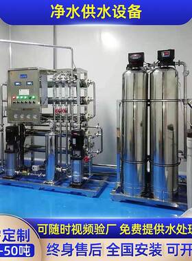 厂家供应0.5T/H双级反渗透纯净水设备纯水处理制取工业供水设备