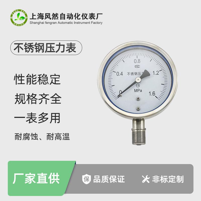 工业智能不锈钢电子气压表 油水液电池供电 数显高精度压力表