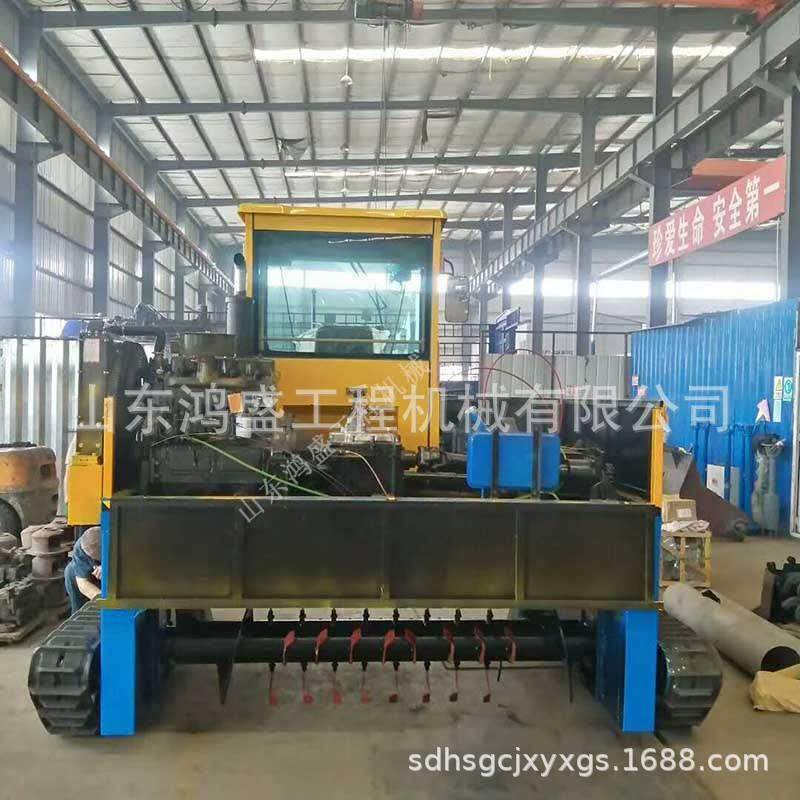 畜牧业肥料发酵翻推机履带自走式牲畜粪便发酵翻推机翻抛机价格