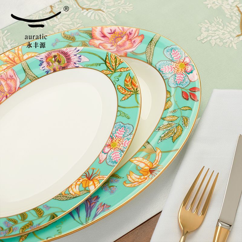 春暖花开44/46头餐具(釉中彩)
