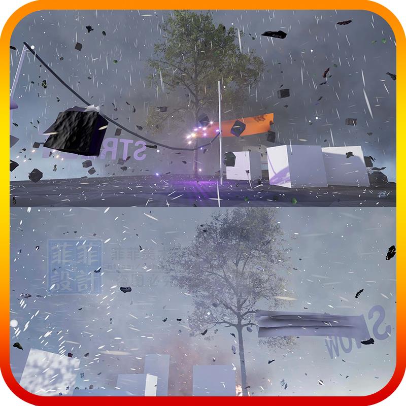 UE4 UE5 虚幻 极端天气暴风雨沙尘暴燃烧摧毁爆炸暴风雪粒子特效