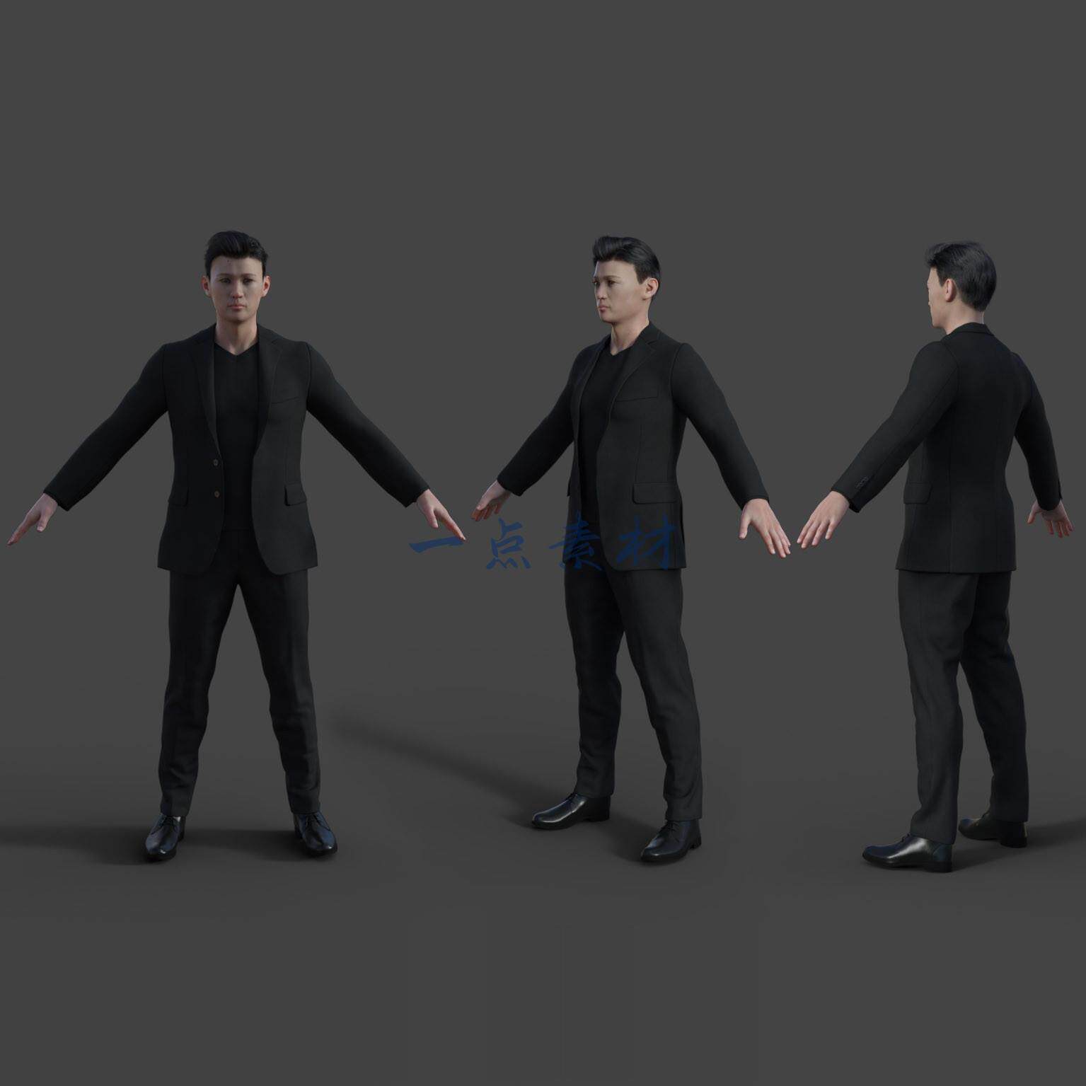 maya 3Dmax写实男性青设计素材/源文件