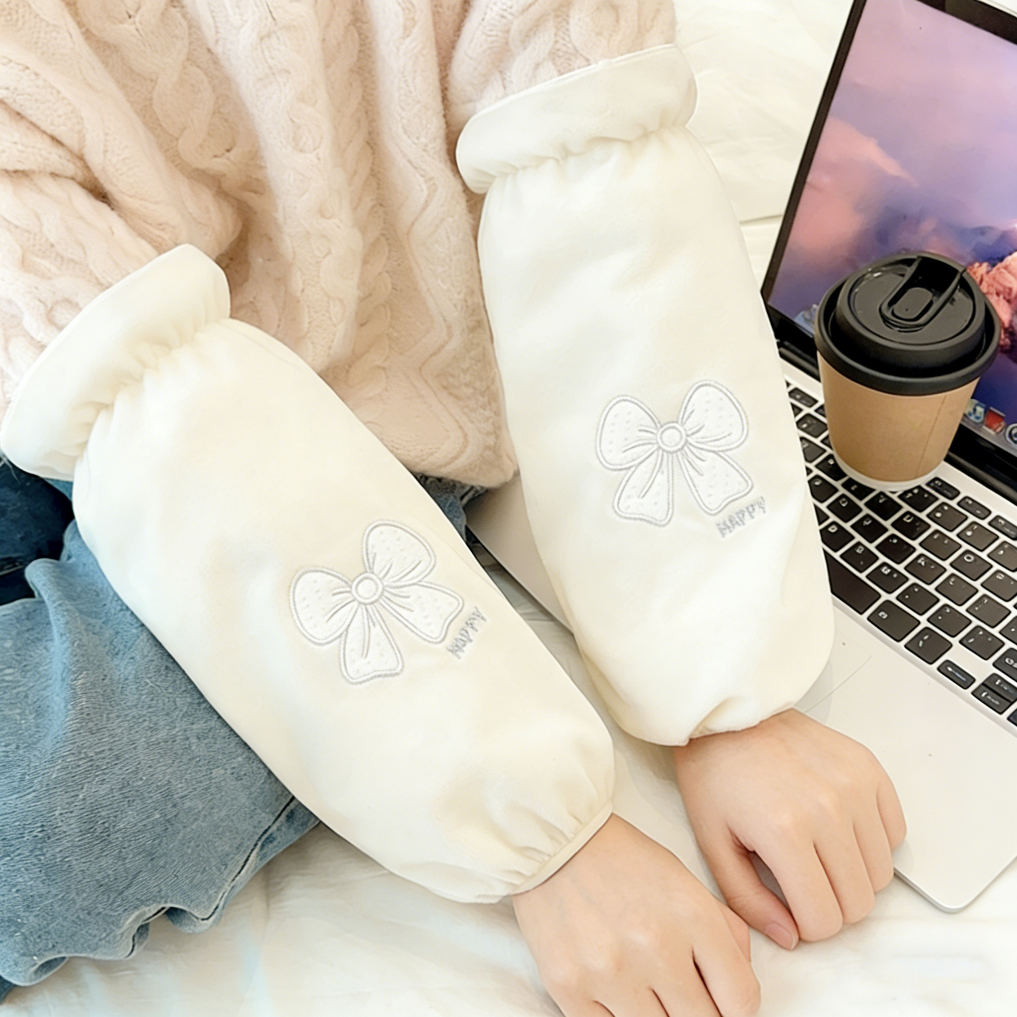 长款袖套套袖女2025新款冬羽绒服护袖上班耐脏可爱手袖防脏高颜值,家庭/个人清洁工具,袖套,淘宝优惠券,粉丝福利购,淘宝优惠卷