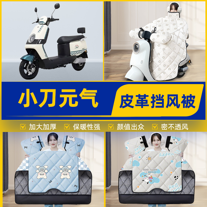 适用小刀元气国风版电瓶电动车挡风被挡风罩2025新款冬季装饰配件