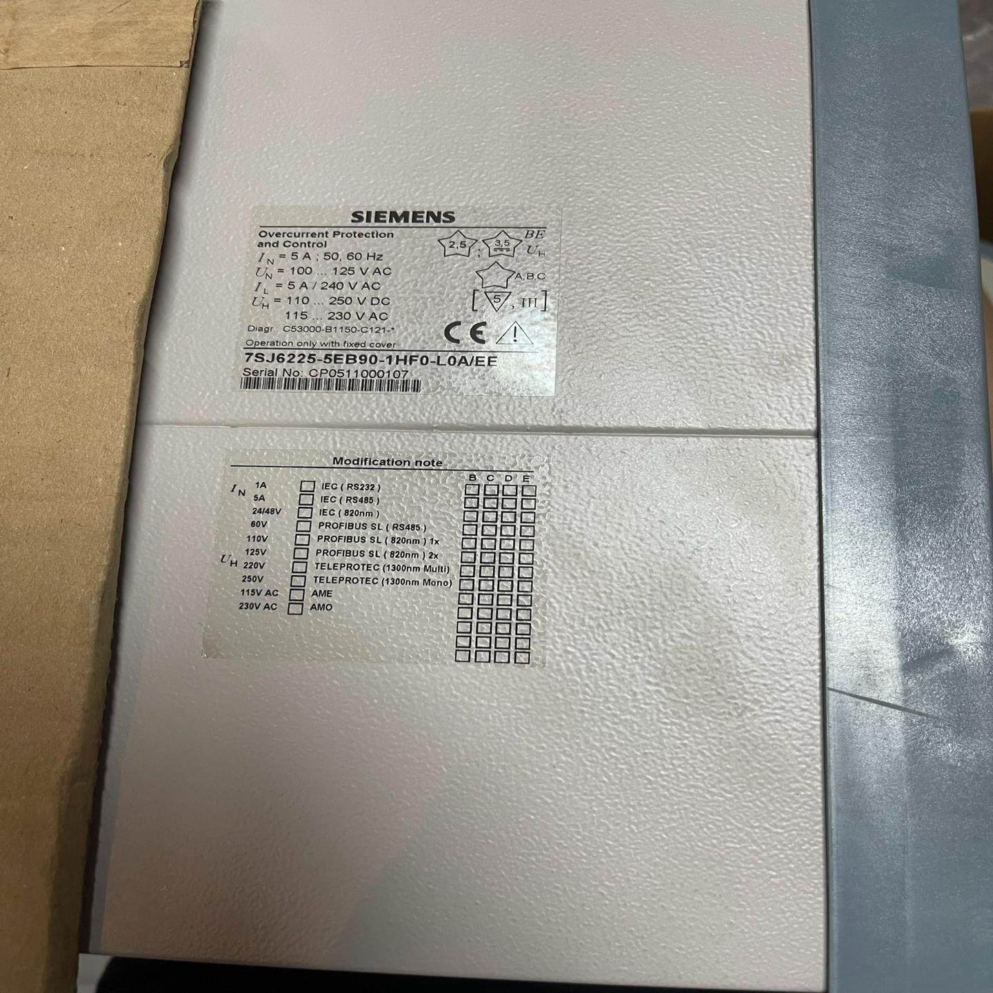 【议价】西门子7SJ6225-5EB90-1HF0-L0AEE 基