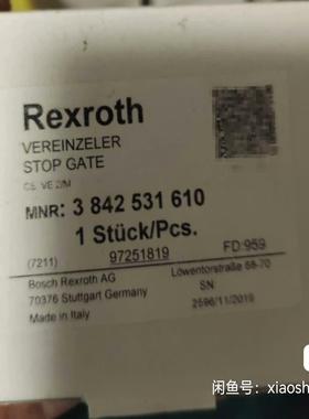 【议价】Rexoth 力士乐阻挡气缸 3842531610