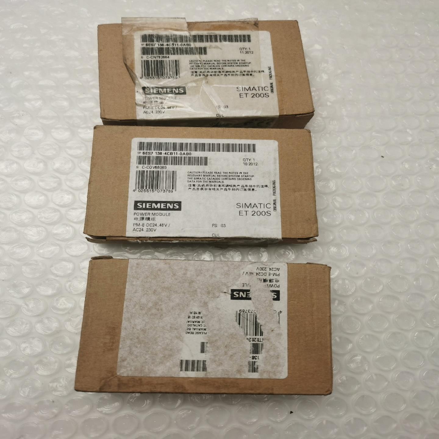 [议价]3个6ES7138-4CB11-0AB0全新原装西门子ET2