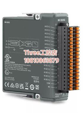 【议价】NI 9202电压输入模块784400-01弹簧端子全新